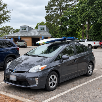 For Toyota Prius 3rd Gen (XW30) 2010-2015 Roof Rack Cross Bars Normal Roof, Silver - 0