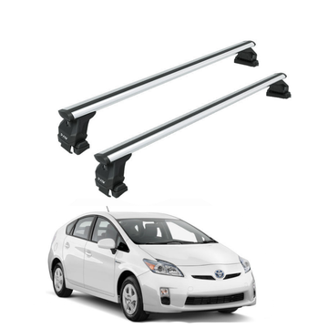 Toyota Prius 3rd Gen 2010-2015 Roof Rack Cross Bars Normal Roof Silver product image