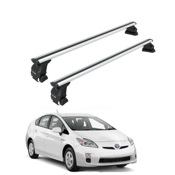 Toyota Prius 3rd Gen 2010-2015 Roof Rack Cross Bars Normal Roof Silver product image