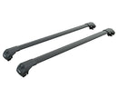 For Subaru Legacy Estate 2003-2009 Type 2 Roof Rack Cross Bars Flush Rail Alu Black-1