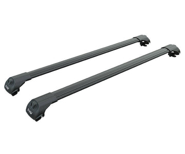 Daihatsu Terios Crossbar Dachträger für Fahrzeuge mit bündigen Bars (1998-2005) schwarz