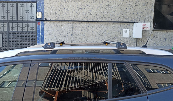 For Mercedes E Wagon S212 2010-2016 Roof Rack Cross Bars Raised Rail Silver