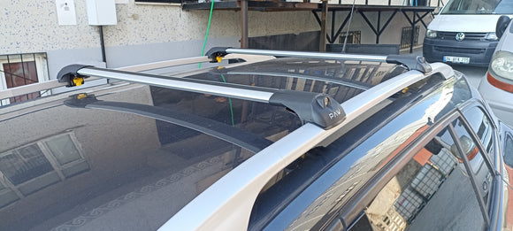 For Mercedes E Wagon S212 2010-2016 Roof Rack Cross Bars Raised Rail Silver