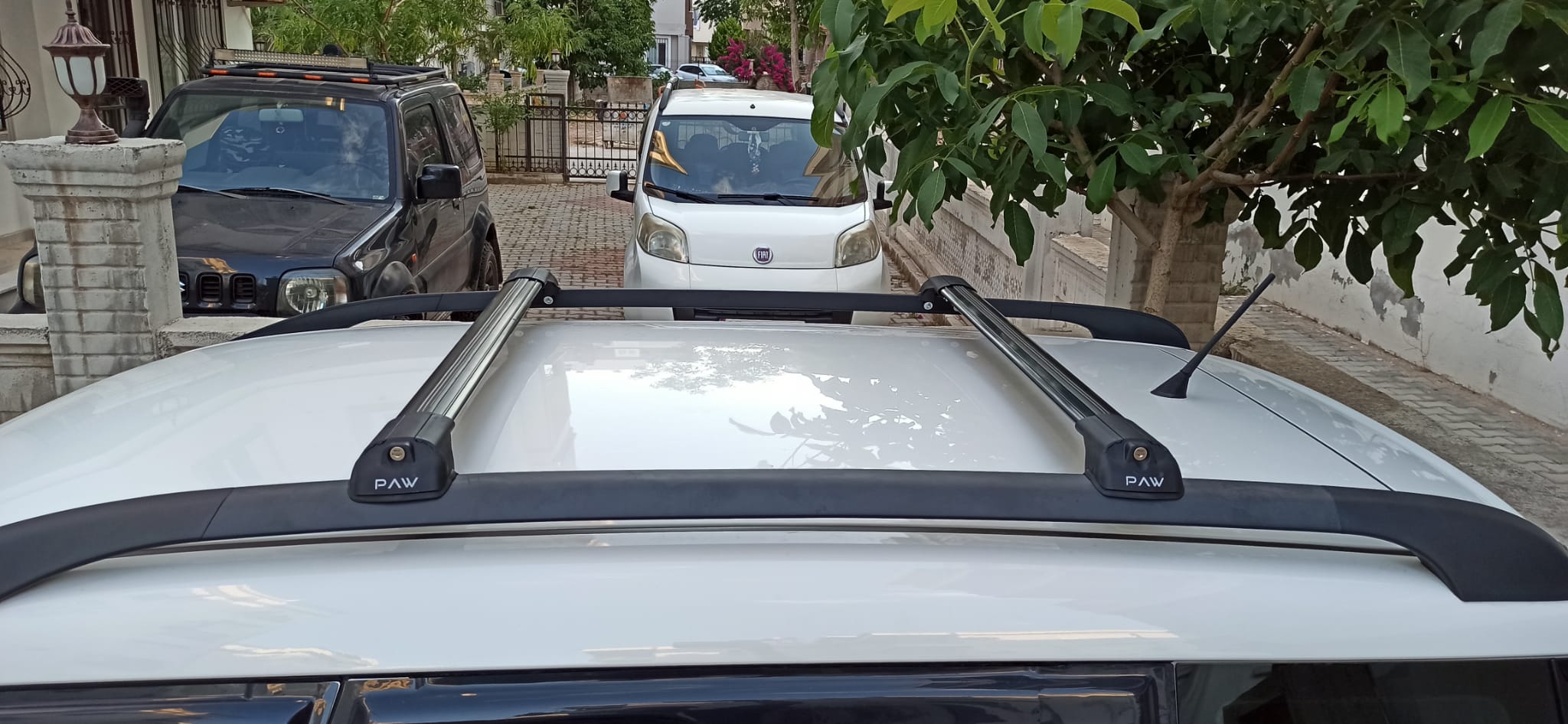 For Volvo V50 2004-2012 Roof Rack Cross Bar Raised Rail Black