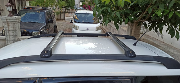 For Audi A4 Avant 2008-2016 Roof Rack Cross Bars Raised Rail Silver