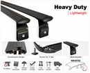 For Mercedes G Wagon G-Class (W463) 1989-2018 Roof Rack Cross Bars Rain Gutters, Black, 3 Qty-3