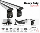 For Mercedes G Wagon G-Class (W460) 1979-1991 Roof Rack Cross Bars Rain Gutters, Silver-2