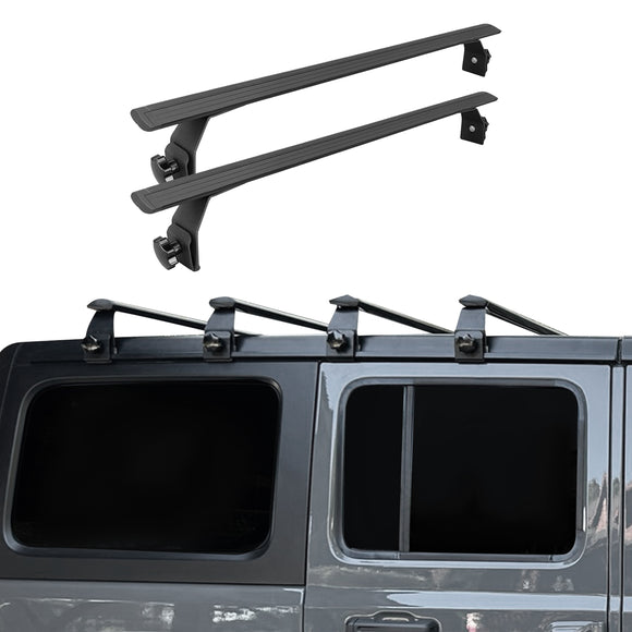 For Ford Transit (2000-2014) Roof Rack Carrier Cross Bars Aluminum, Black 3 Qty