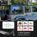For Ford Transit (2000-2014) Roof Rack Carrier Cross Bars Aluminum, Black 3 Qty-12