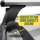 For Audi Q2/SQ2 2016-2025 Roof Rack Cross Bars Normal Roof Alu Silver-3