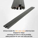 444. Kompatibel mit abschließbaren Aluminium-Dachträgern für Fahrzeuge mit Standarddach Toros Pro 4 Black-8