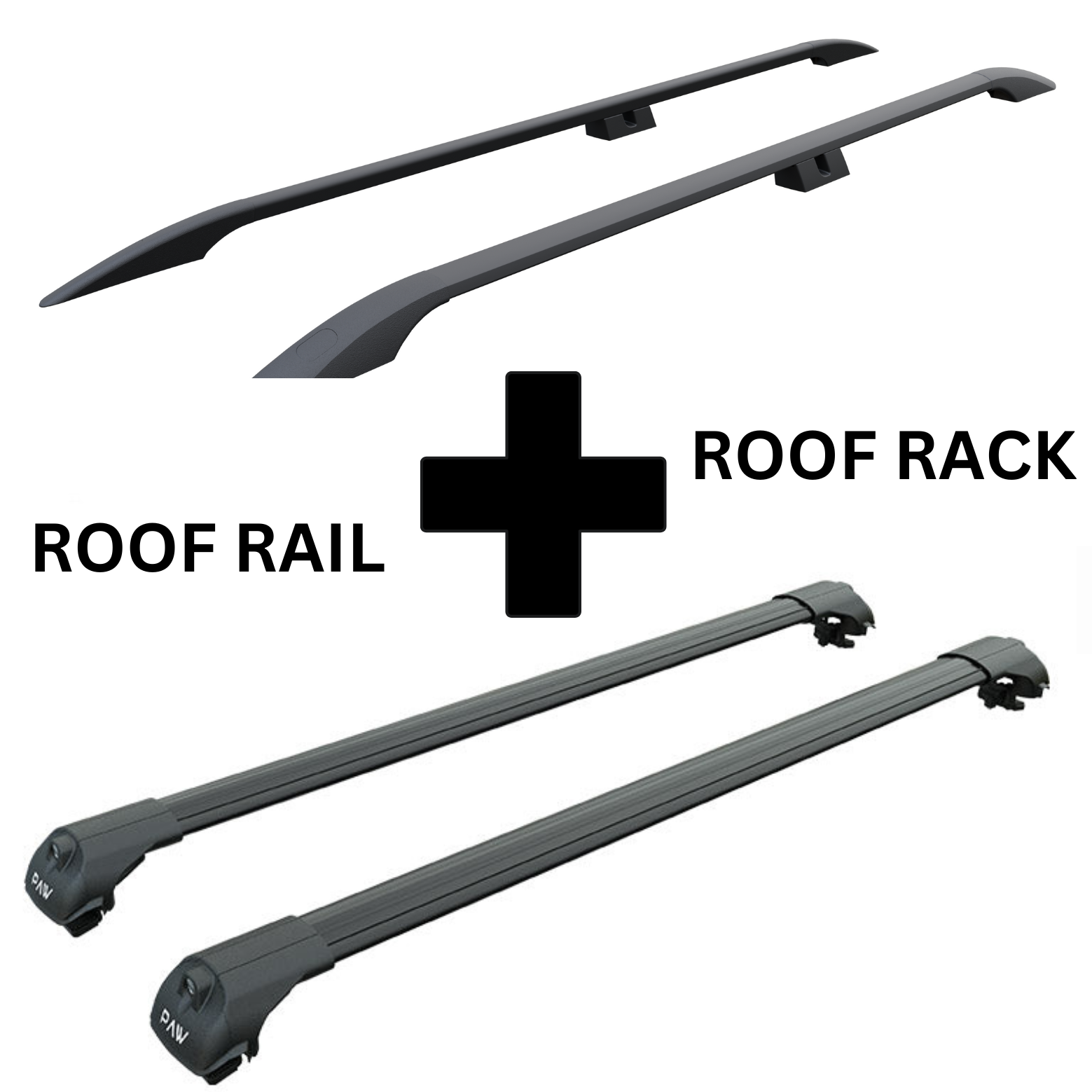 Vw caddy maxi black roof rails 2025
