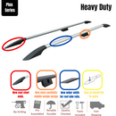 Für Ford Escape (C5) 2013–2019 Dachträgersystem, Aluminium-Querstange, Metallhalterung, abschließbar, Silber-4