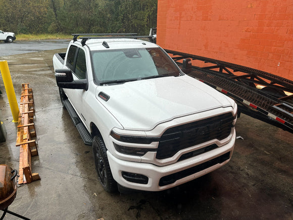 For Ram 2500 / 3500 Gen5 4dr Roof Rack Cross Bars Normal Roof, Black