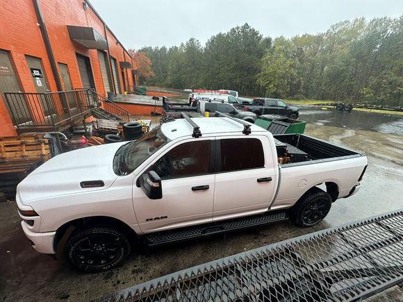 For Ram 2500 / 3500 Gen5 4dr Roof Rack Cross Bars Normal Roof, Black