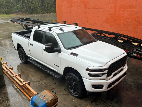 For Ram 2500 / 3500 Gen5 4dr Roof Rack Cross Bars Normal Roof, Black