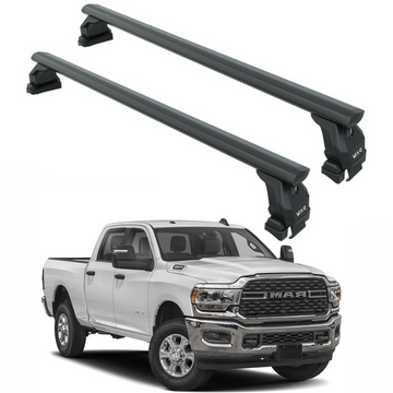 For Ram 2500 / 3500 Gen5 4dr Roof Rack Cross Bars Normal Roof, Black