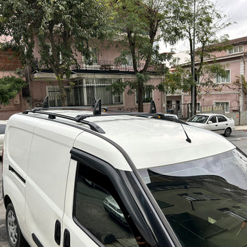 Für Dodge ProMaster City Van, Dachträgersystem, Träger, Querträger, Aluminium, abschließbar, hochwertige Metallhalterung, schwarz ab 2015 - 0