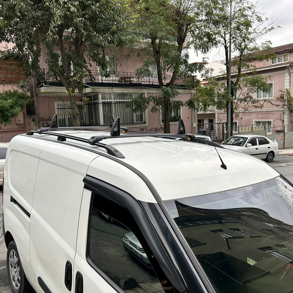 Für Dodge ProMaster City Van, Dachträgersystem, Träger, Querträger, Aluminium, abschließbar, hochwertige Metallhalterung, schwarz ab 2015