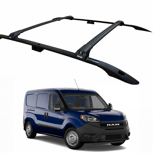 Für Dodge ProMaster City Van, Dachträgersystem, Träger, Querträger, Aluminium, abschließbar, hochwertige Metallhalterung, schwarz ab 2015