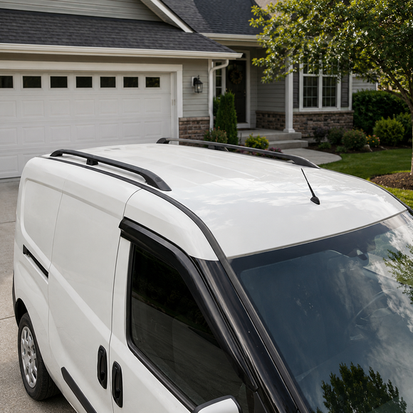 Für Dodge ProMaster City Aluminium-Dachreling Schwarz Plus