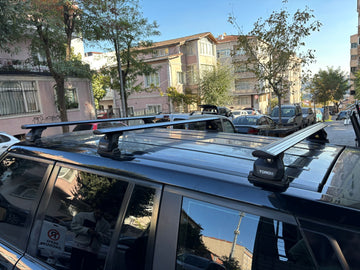 For Honda Elysion 2004-2014 Roof Rack Cross Bars Metal Bracket Fix Point Alu Silver - 0