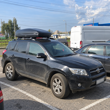 Toyota RAV4 (XA30) 2006-2012 Roof Rack Cross Bars Raised Rail, Silver product image
