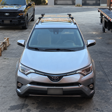 Toyota RAV4 (XA40) 2013-2018 Roof Rack Cross Bars Raised Rail, Black product image