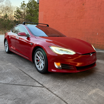 Für Tesla Model S 2015–2019, Dachträgersystem, Träger, Querträger, Aluminium, abschließbar, hochwertige Metallhalterung, Schwarz - 0