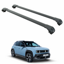 For Renault 4 Roof Rack Cross Bar Raised Rails Black-1