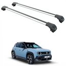For Renault 4 Roof Rack Cross Bars Raised Rails Silver-1