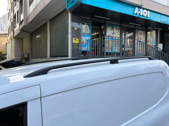 For Renault Kangoo Lwb 2021-2025 Long Roof Side Rails, Plus Silver