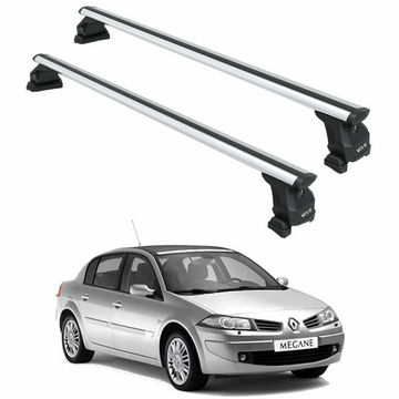 For Renault Megane 2 2002-2009 Roof Rack System Carrier Cross Bars Aluminum Silver