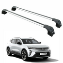 222. Für Dachträgersystem, Aluminium-Querstange, Metallhalterung, bündige Schiene, Silber-1