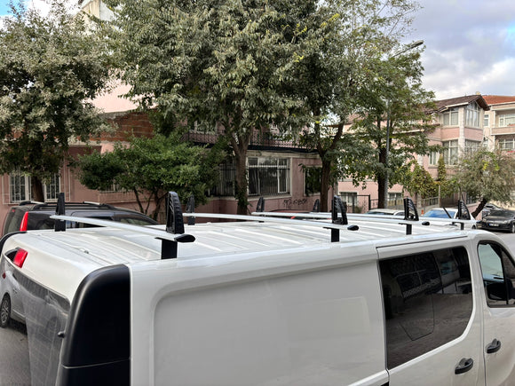 For Renault Trafic X82 Cargo Van (2014–2025) – 3-Bar Aluminum Ladder Roof Rack System