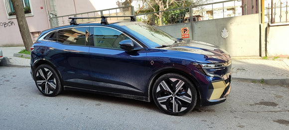 For Renault Megane E-Tech 2023-2025 Roof Rack System Carrier Cross Bars Aluminum Black