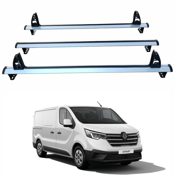For Renault Trafic X82 Cargo Van (2014–2025) – 3-Bar Aluminum Ladder Roof Rack System