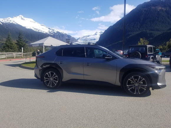 For Subaru Solterra (2023-2025) Roof Rack Cross Bars Flush Rail, Silver