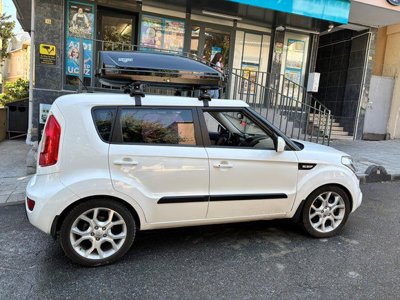 111. Kompatibel mit abschließbaren Aluminium-Dachträgern für Fahrzeuge mit Standarddach Toros Pro 1 Black