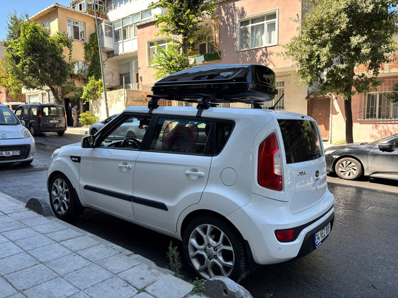 111. Kompatibel mit abschließbaren Aluminium-Dachträgern für Fahrzeuge mit Standarddach Toros Pro 1 Black