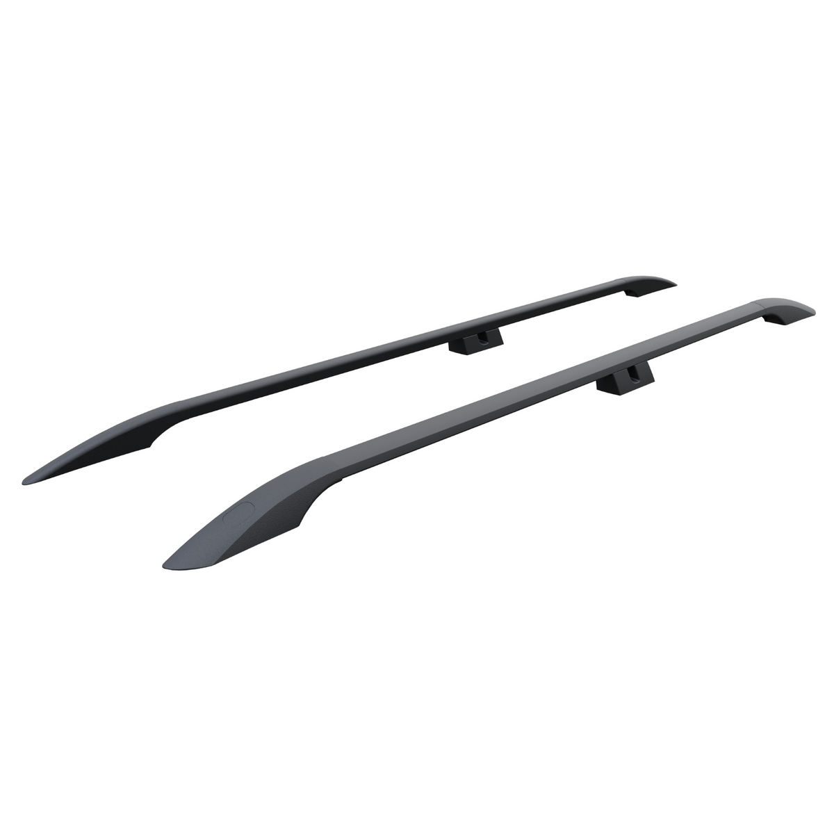 Heavy Duty Black Aluminum Roof Rack Rails For VW Amarok 2010 & Up - 2-Piece Set, 75kg Capacity