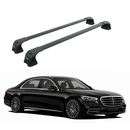 For Mercedes-Benz S-Class (W223) 2021-Up Roof Rack Cross Bars Fix Points, Black-1
