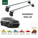 For Dodge Durango 2011-2025 Roof Rack Cross Bars Normal Roof Alu Silver-2