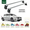 For Kia Cadenza 2016-2021 Roof Rack Cross Bars Normal Roof Alu Silver-2