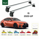 For Lexus IS 2020-2025 Roof Rack Cross Bars Normal Roof Alu Silver-2