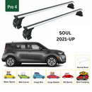 For Kia Soul 2021-2025 Roof Rack Cross Bars Normal Roof Silver-2