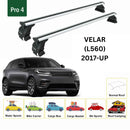 For Range Rover Velar (L560) 2017-2025 Roof Rack Cross Bars Normal Roof Alu Silver-2