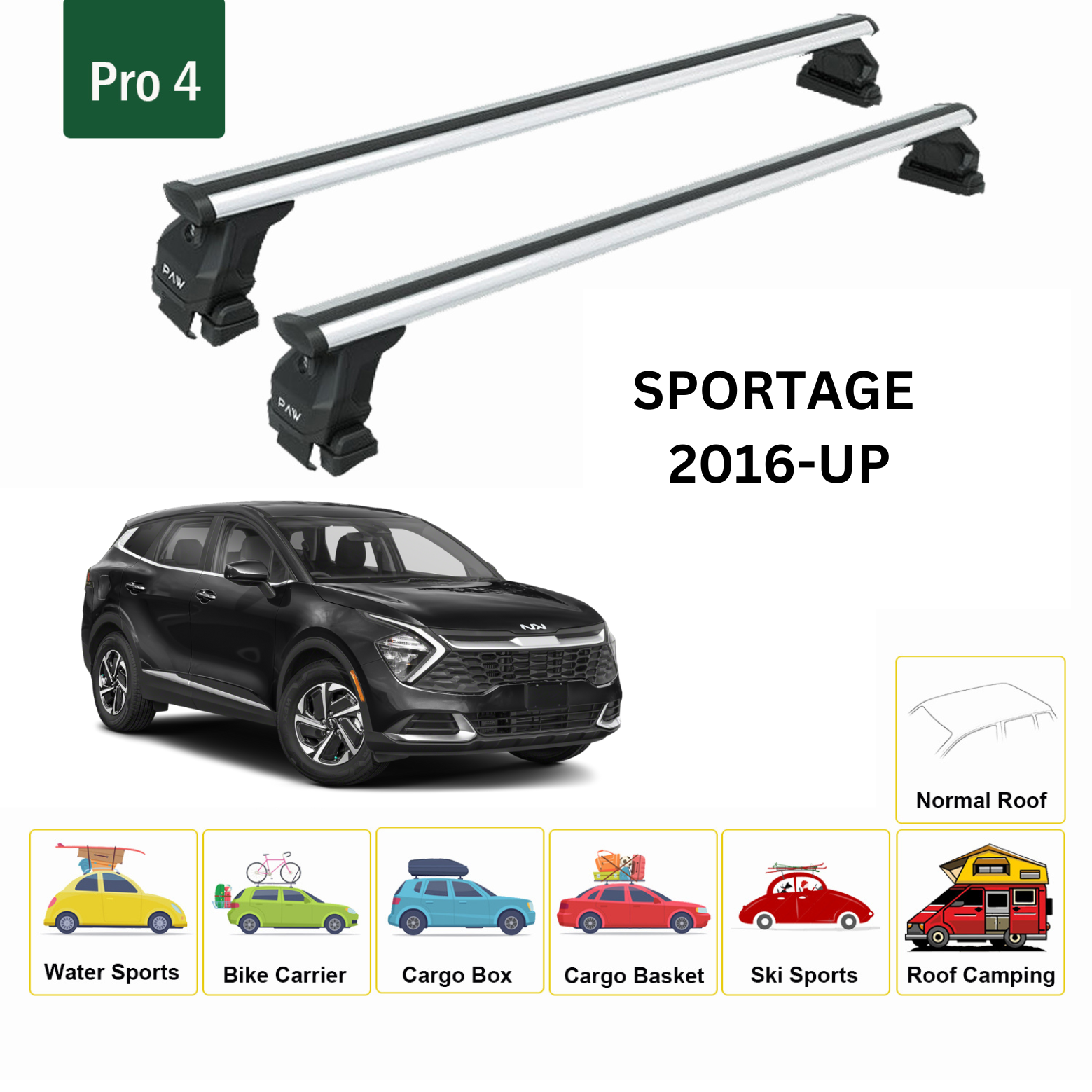 2016 kia discount sportage roof rails