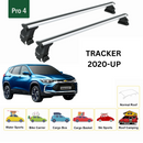 For Chevrolet Tracker 2020-2025 Roof Rack Cross Bars Normal Roof Alu Silver-2