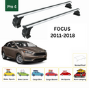 For Ford Focus Sedan (C346) 2011-2018 Roof Rack Cross Bars Normal Roof Alu Silver-2